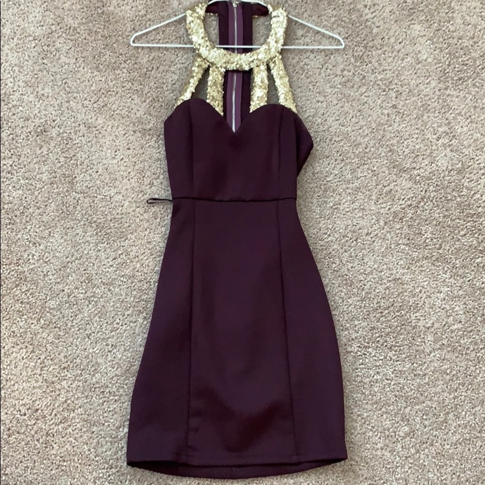 Sequined cocktail dress